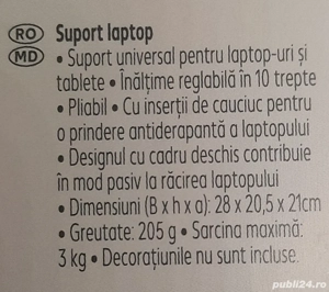 Suport Universal NOU ptr laptop și tabletă - imagine 4