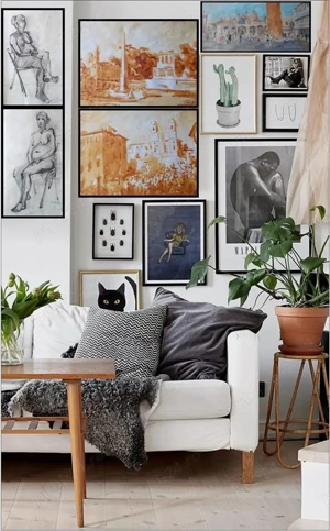 Biserica Trinita dei Monti - acuarela semnată - imagine 3