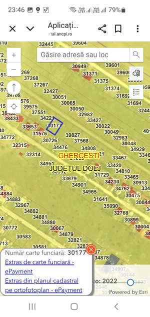 Teren Ghercești str.Aviatorilor alea 6 500m