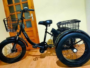 tricicleta adult fat 20''electrica cu motor central BAFANG 36[V 500W