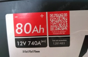 Acumulator auto Foton Start 80Ah 740A - imagine 2