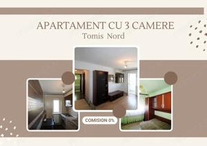 Apartament 3 camere confort 1, cu centrala pe gaz in zona Tomis Nord