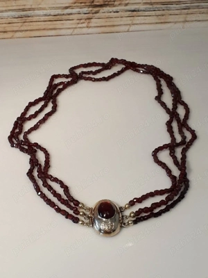 Colier aur cu argint biedermeier 