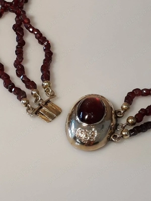 Colier aur cu argint biedermeier  - imagine 2