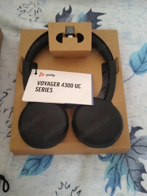 Casti Plantronics Voyager 4320 UC, USB-A si C, Negru - imagine 3