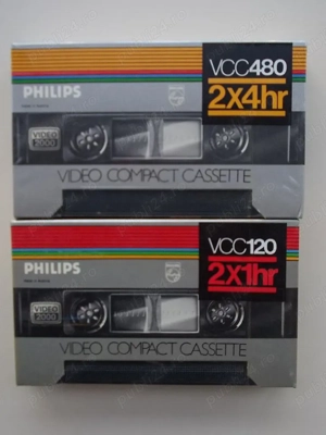 Caseta PHILIPS video 2000 vcc 120 si vcc 480 originala ,tape sigilata