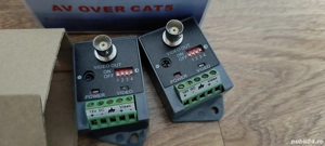 Video balun-uri baloon active pentru transmisia camerelor video analogice pe distanțe mari 