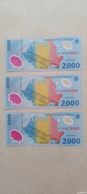 Bancnote Eclipsa NECIRCULATE serie consecutivă 