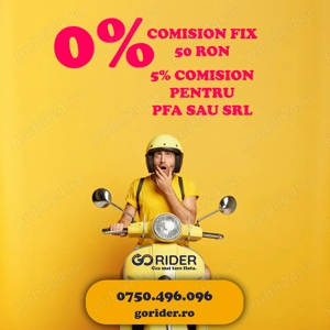 Comisionul devine istorie! 50 LEI COMISION FIX SAPTAMANAL. Livreaza cu Bolt Food, Wolt sau Glovo.