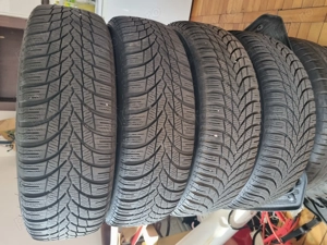 4 cauciucuri de iarna 175 65 15 cu jante de aliaj de toyota yaris montate și echilibrate  - imagine 6