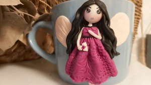 Cadou pentru fetite, sotie iubita, cana zana handmade