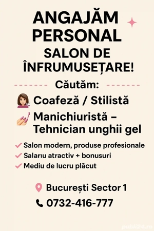 angajez sau inchiriez poat coafor - imagine 2