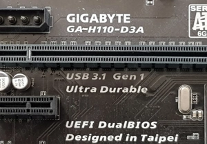 Placa de baza Gigabyte GA-H110-D3A - NU porneste - imagine 2