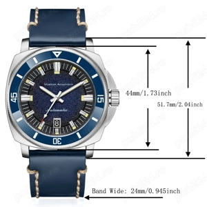 Ceas Automatic Japonez Seiko NH35 Vostok Amphibia Safir 44 mm - imagine 5