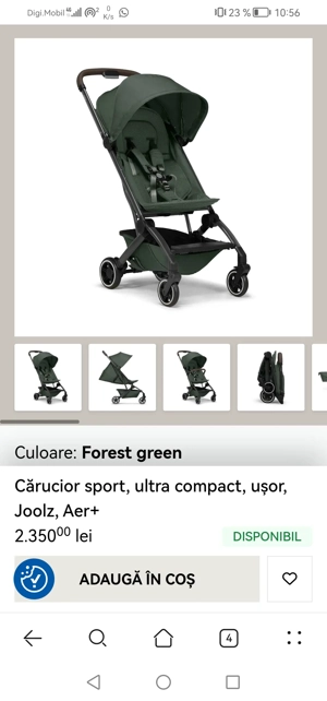 Carucior bebelusi sport compact usor