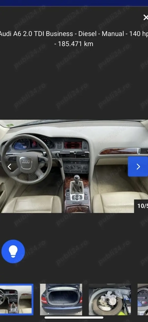 Audi a6 c6 , 2.0 diesel 185000 km reali  - imagine 5