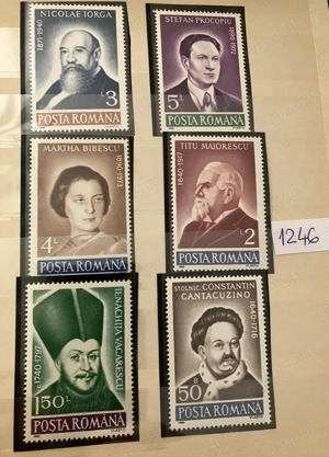 Timbre Romania LP 1246 Aniversari- Comemorari [1990]