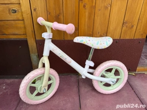 Bicicleta roz fara pedale  - imagine 2