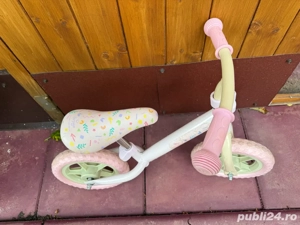 Bicicleta roz fara pedale  - imagine 3