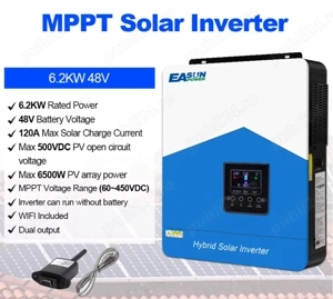 Invertor EASUN SMH-III 6.2KW hibrid 48V 120A 6200W 500VDC