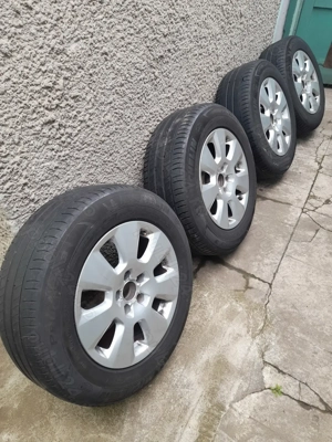 225 60 16 Michelin + Jante Aliaj Audi A6  - imagine 2