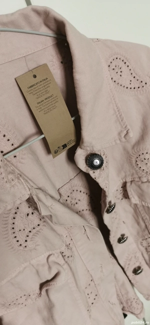 Geaca dama roz pudrat - imagine 5