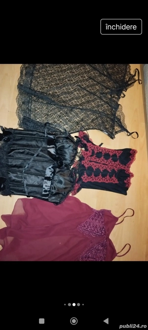 Lenjerii  noi  sexy dantelă+satin ( unele cu corset )2+1 cadou - imagine 4