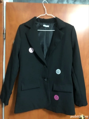 Sacou imprimeu smiley 