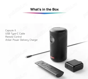Videoproiector Anker Nebula Capsule II, Full HD, Wi-Fi, 200 ANSI Lumens, DLP, Android TV, garantie - imagine 2