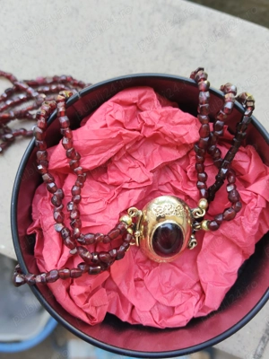 Colier aur cu argint biedermeier  - imagine 3