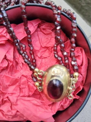 Colier aur cu argint biedermeier  - imagine 4