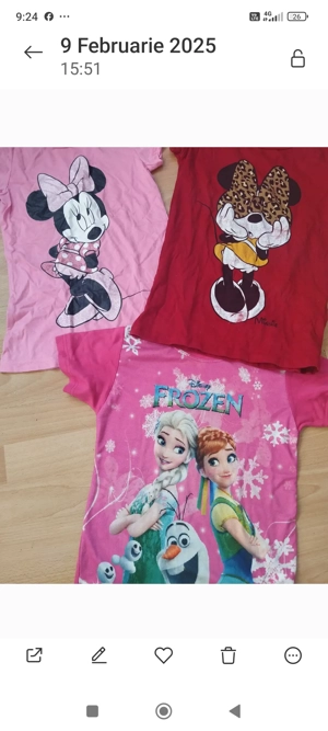 Tricouri cu Minnie  și Frozen3 buc 100 lei