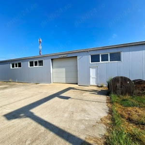 Proprietate industrială cu hală metalică, birouri și teren   Golești