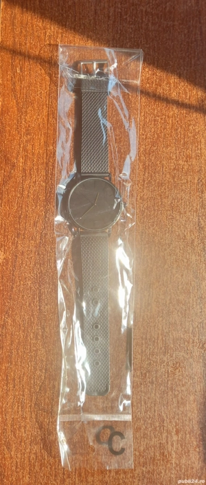 Ceas Negru Quartz Elegant Bărbați  - imagine 2