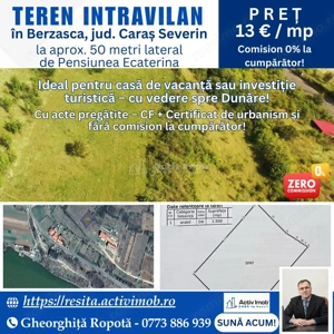 TEREN INTRAVILAN S-1500mp - Berzasca, jud. CS