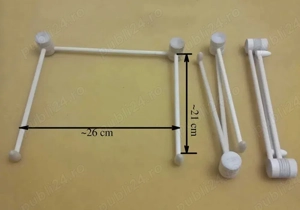 Cadru Stand Rabatabil pentru Laptop Artizanal din Lemn Natur