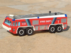 Macheta masina pompieri aeroport Simba 8x8 GFLF 60 120 1985 Frankfurt