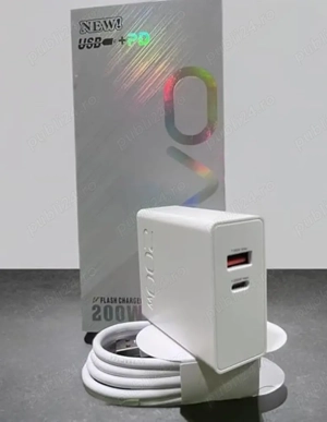 Incarcatoare 200w super fast charge Xiaomi Samsung Huawei Honor Oppo iPhone Motorola OnePlus etc - imagine 3