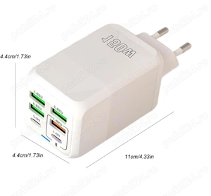 incarcator turbo fast charge 150w 6A Huawei Honor Xiaomi Oppo Samsung Motorola iPhone OnePlus etc - imagine 5