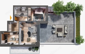APARTAMENT CU 2 CAMERE - CUG - 0% COMISION - imagine 12