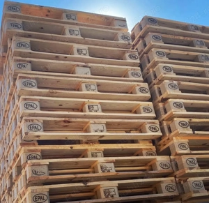 Paleți europaleți EPAL din pin 800mm x 1200mm, certificați ISPM 15 pentru proiecte de casă și grădin