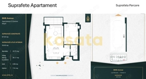 Apartament 2 camere LUX | Vedere Lac | Parcare | BHB | 270 000 + TVA - imagine 8