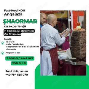 Angajăm SHAORMAR cu experiență