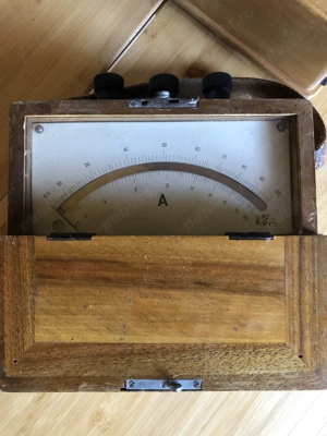 Aparate de masura vintage ampermetru si voltmetru - imagine 4