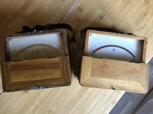 Aparate de masura vintage ampermetru si voltmetru - imagine 2