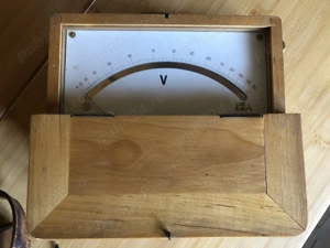 Aparate de masura vintage ampermetru si voltmetru - imagine 5
