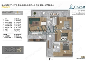 Proiect Nou Cavar Residence Binelui 168 Comision 0% - imagine 2