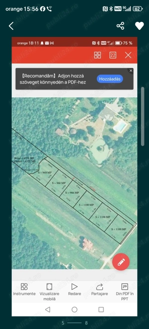 Vând 2 parcele de terenuri intravilane cu utilități , strada Stejarului, Lăpusel la 11 Ari  parcelă - imagine 10