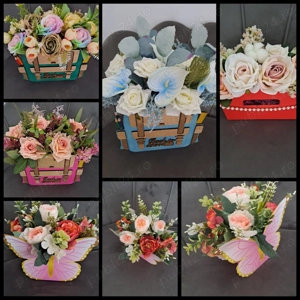 Aranjamente florale lucrate manual, decoratiuni evenimente