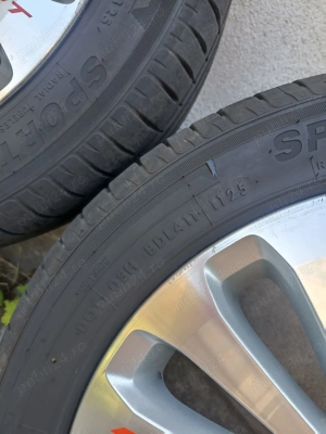 Jante Originale de Ford Titanium pe 17 5x108 Anvelope Dot 0325 - imagine 7